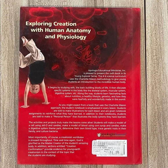 Christian Homeschool—Exploring Creation with Human Anatomy and Physiology Book - Picture 2 of 8